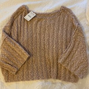 NWT Free People Cropped Sweater